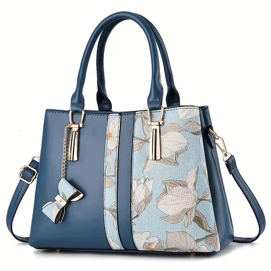Floral print handbag