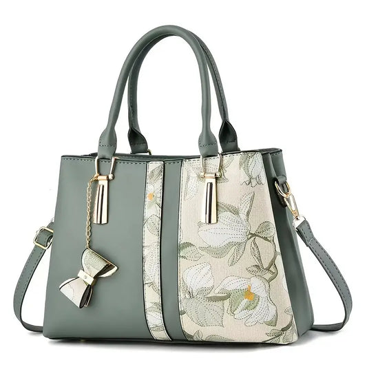 Floral print handbag